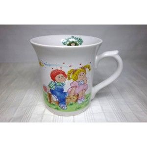 Cabbage Patch Kids 1984 Coffee Tea Mug Cup Collectible Vintage Love Boy Girl